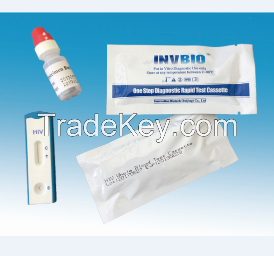 Fast reaction one step HIV Test Serum Card