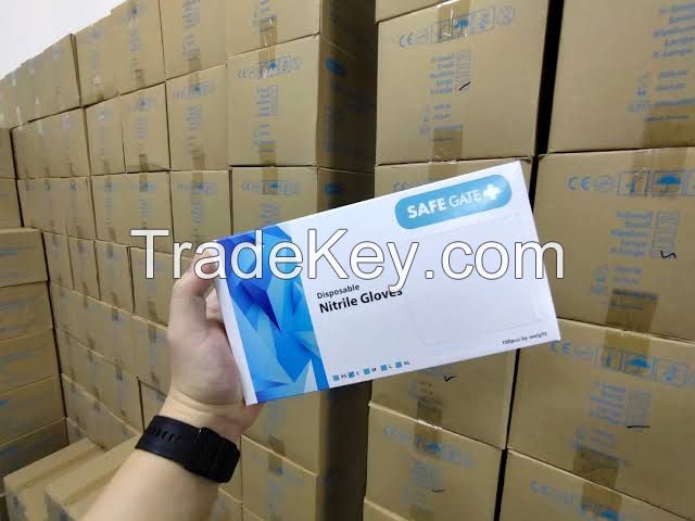 Ready to Ship nitriles Gloves In a Box of 100pcs