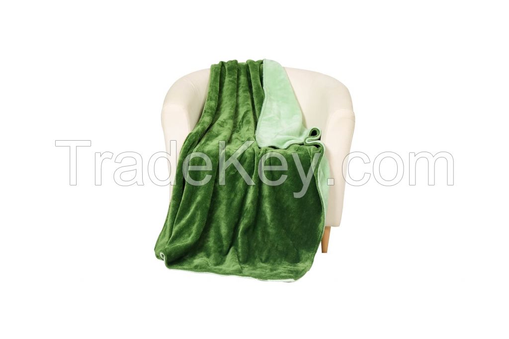 100% Eco-Friendly Recycled Duo Shades Ultra Soft Plush Throw