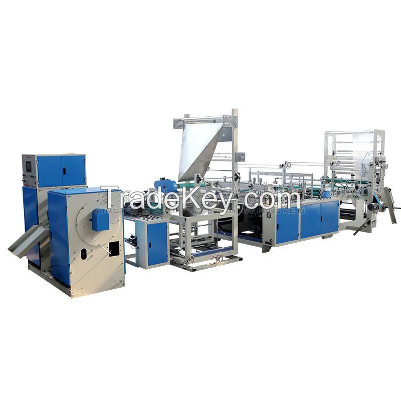 Automatic Draw Tape Bag-on-rolling Making Machine With Coreless