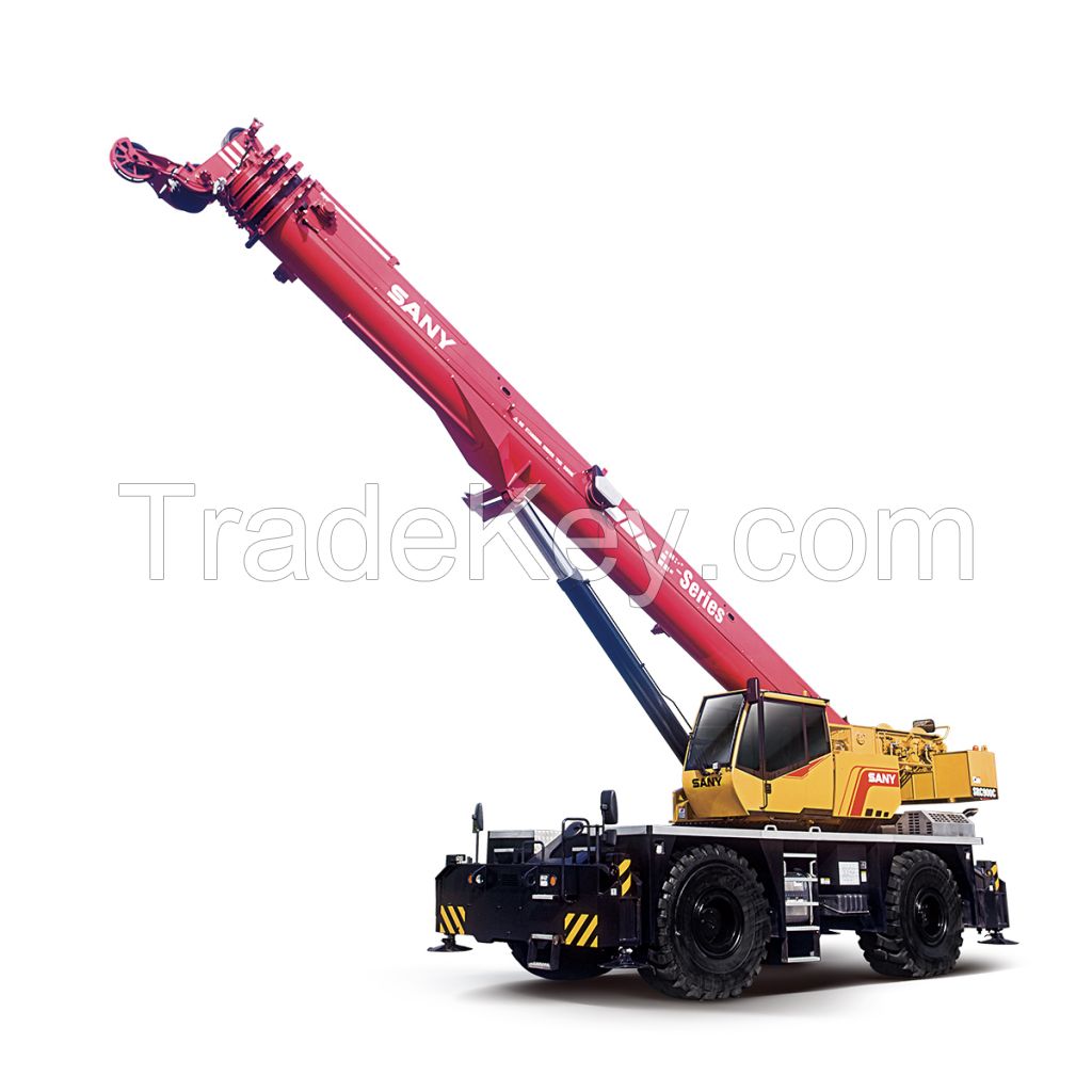 SRC900C SANY Rough-Terrain Crane 90T Lifting Capacity Strong Boom Powerful Chassis