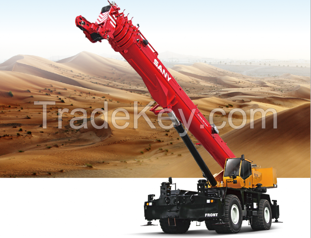 SRC1200A SANY Rough-Terrain Crane 120 Ton Lifting Capacity Strong Boom Powerful Chassis