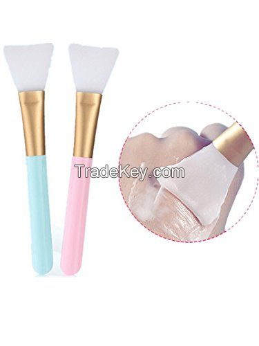 2 Pcs Silicone Face Mask Brush,mask Beauty Tool Soft Silicone Facial Mud Mask Applicator Brush Hairless Body Lotion And Body Butter Applicator Tools