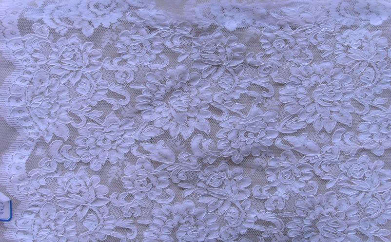 corded lace with handwork