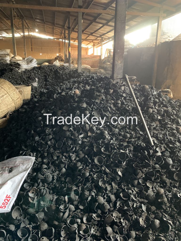 Exporter of Best quality Black charCoal Coconut Shell Charcoal Briquettes at best price from india