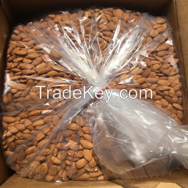 Factory price almonds in bulk good quality snack raw badam almond price nuts supplier