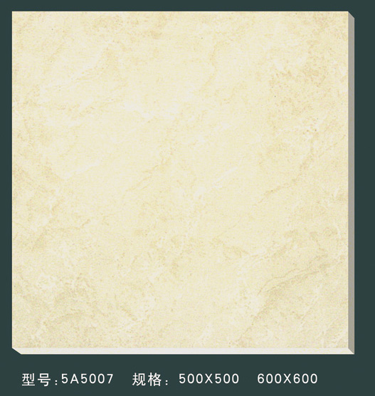 Soluble salt polished tiles
