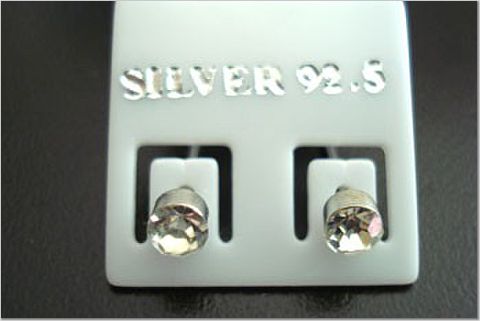 Sparkling Silver 925 Stud Earrings