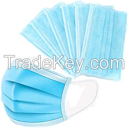 Nonwoven 3 ply 50PCS/Box Earloop Disposable Face Mask