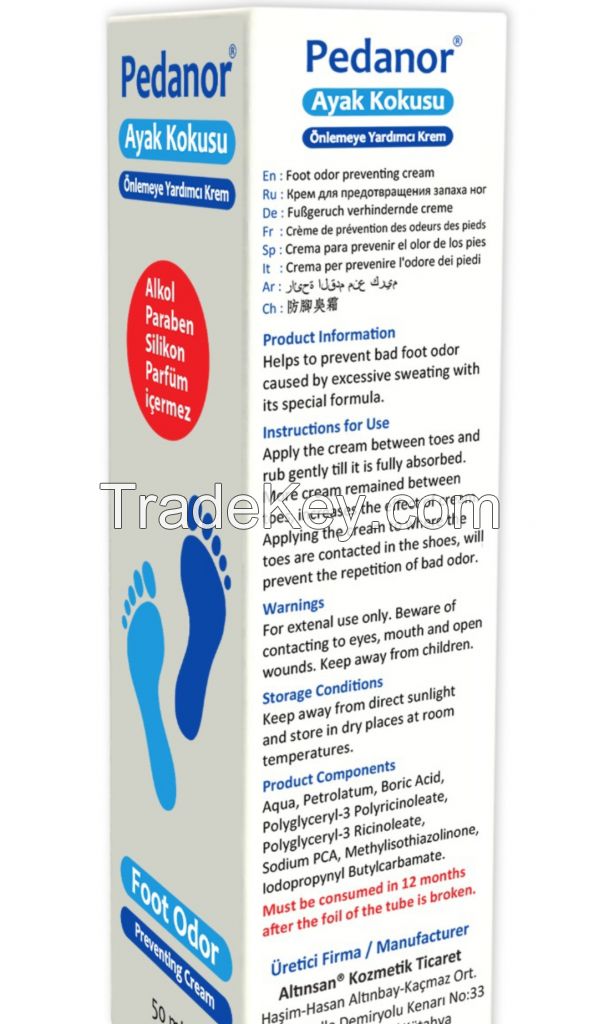 Pedanor Foot Odor Preventing Cream