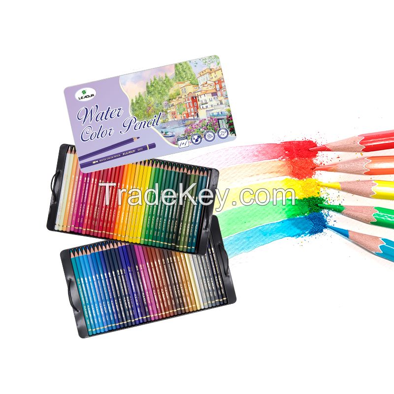 Art Supplier 36/72colors Professional Watercolor Pencil Set In Gift Tin Box
