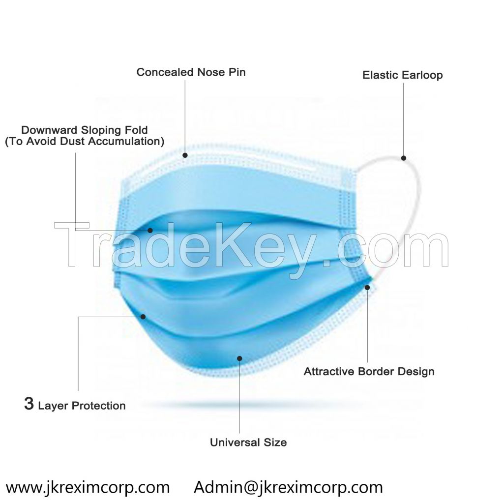 3 Ply Surgical Disposable Face Mask(earloop)