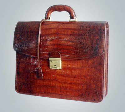 genuine crocodile briefcase
