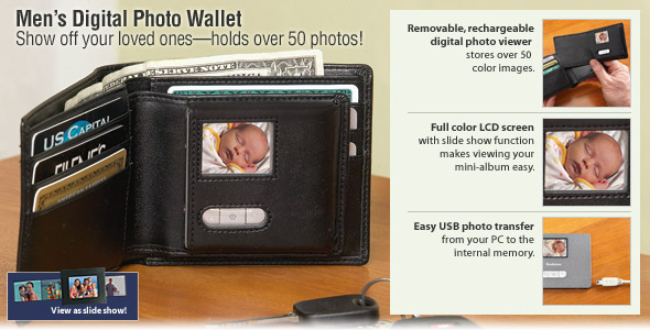 digital photo wallet,digital photo frame with wallet