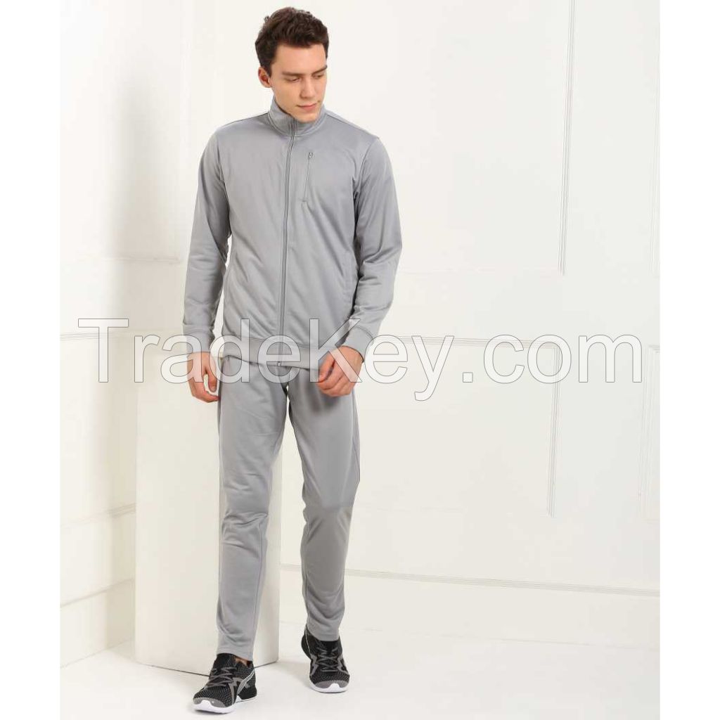 New fashion design custom logo polyester reflective sweatsuit piping details men sportswear tracksuits 