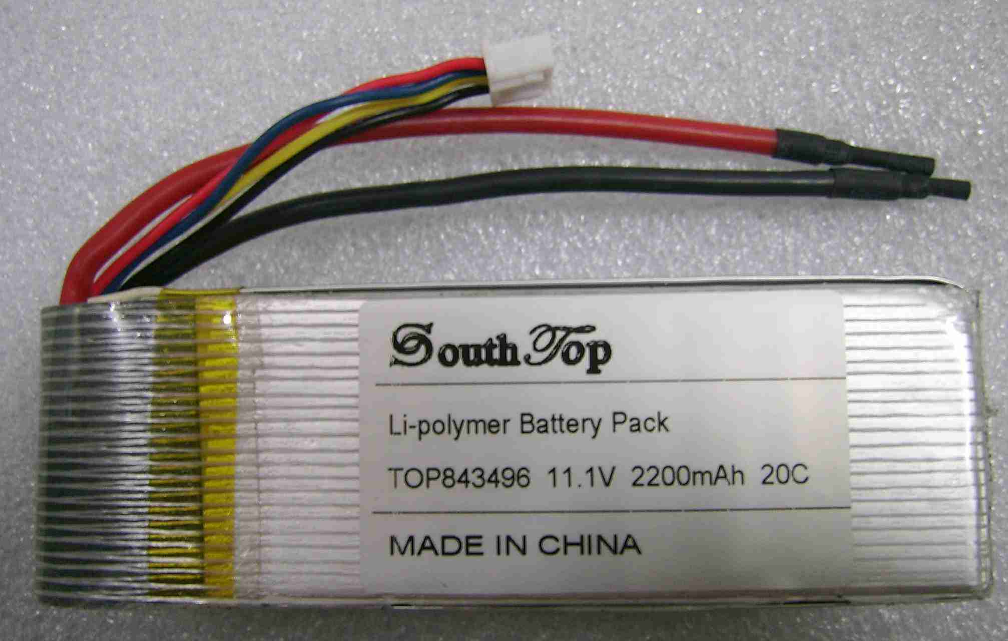 SouthTop 11.1V 2200mAh 20C RC Lipo Battery Pack