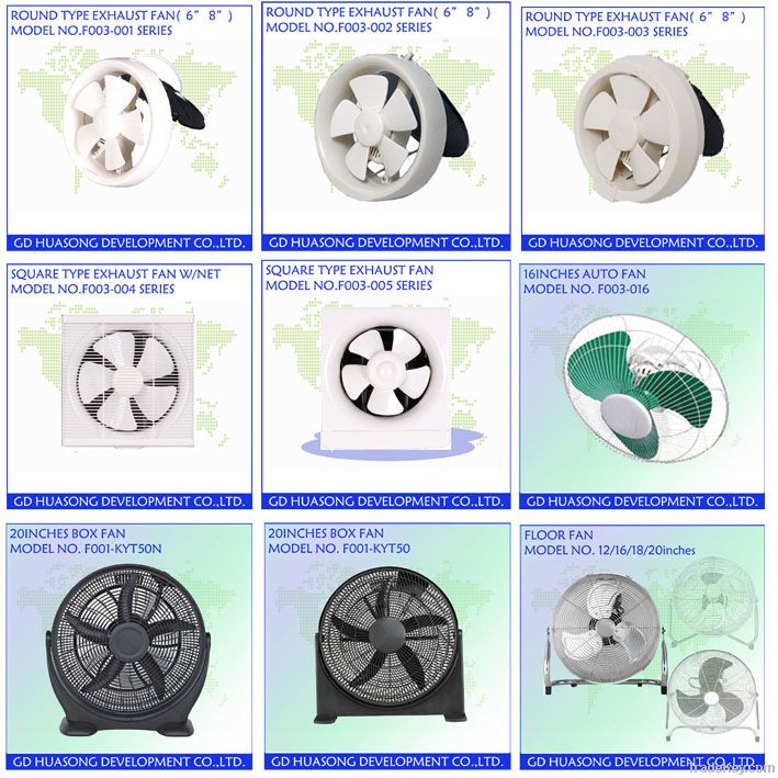 FANS/VARIOUS KINDS