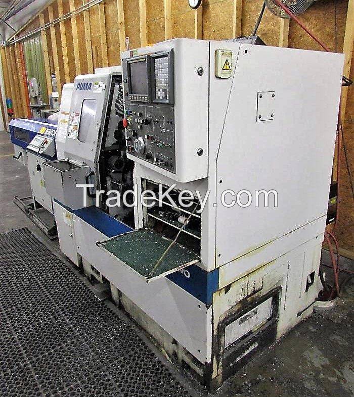 DAEWOO PUMA 160 GT 2-AXIS CNC GANG TURN TURNING CENTER LATHE