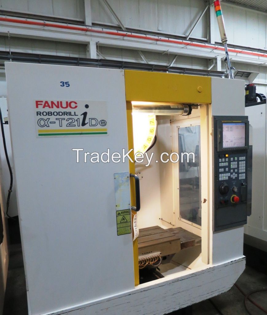 FANUC ROBODRILL ALPHA T21IDE 3-AXIS VERTICAL DRILL TAP MACHINING CENTER