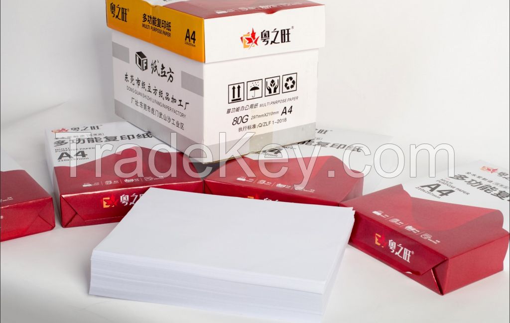 Wood Pulp A4 70 80gsm Smooth High Brightness White A4 Office Paper