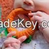 Baby Fruit Food Feeder Pacifier Fresh Fruit Feeder BPA Free cute bear Silicone Baby Teether Toy