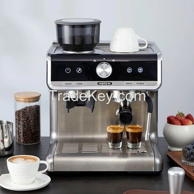 HiBREW Barista Pro 19Bar Coffee Maker Espresso Cafetera Machine Kafe Koffie Cafe