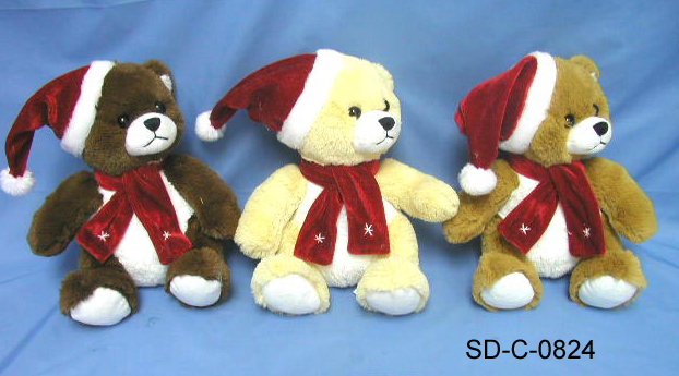 plush christmas bear