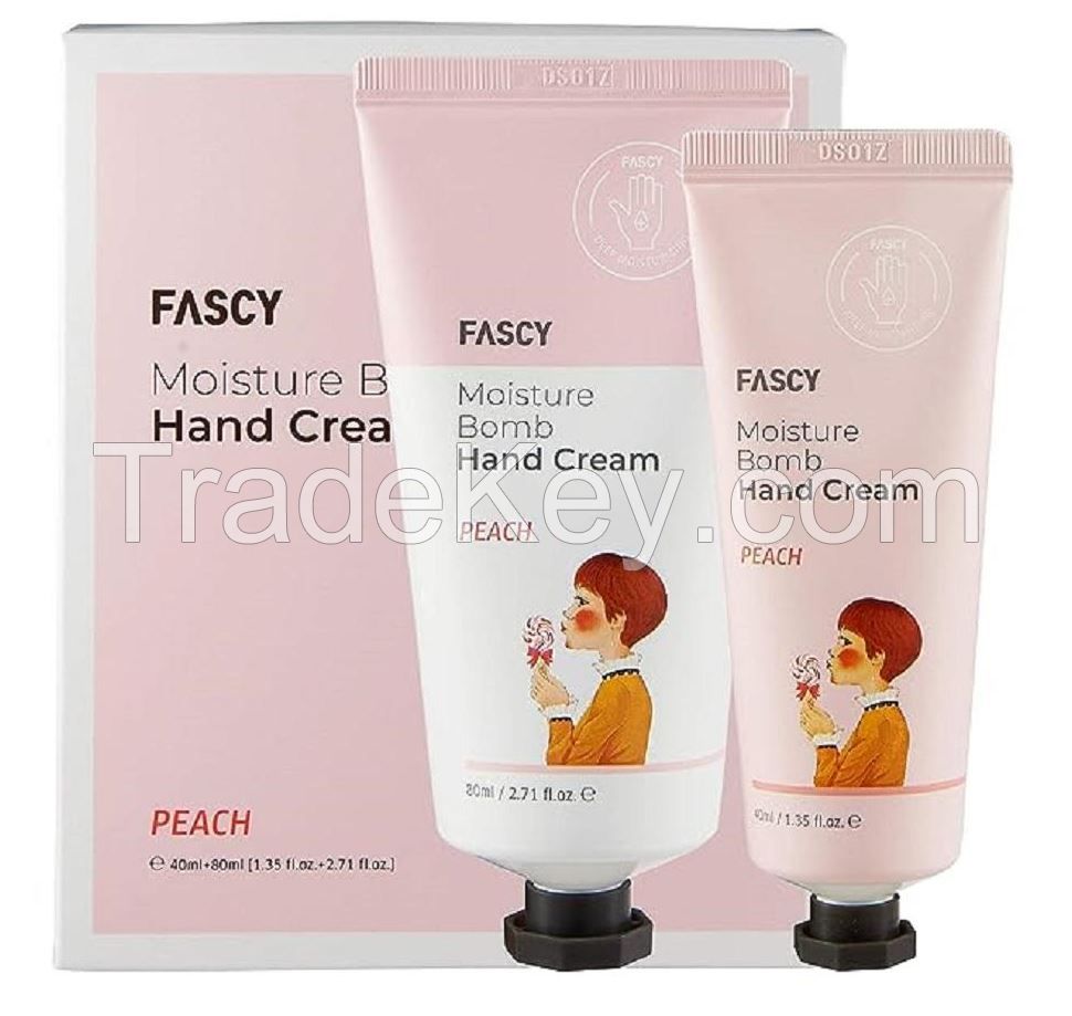 Fascy Scented Moisturizing Hand Cream Peach, Anti-Wrinkle Hand Cream Travel Size Moisturizing Lotion Payment L/C(sight) , T/T