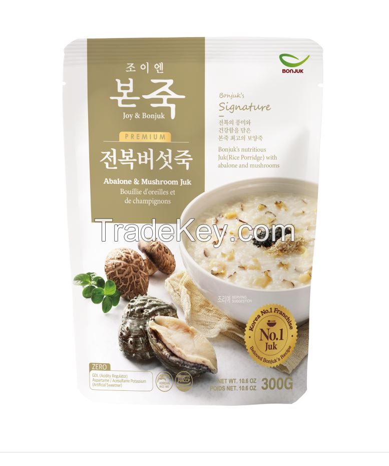 BONJUK Abalone Mushroom Juk Korean Porridge Pouch type 106oz 300g