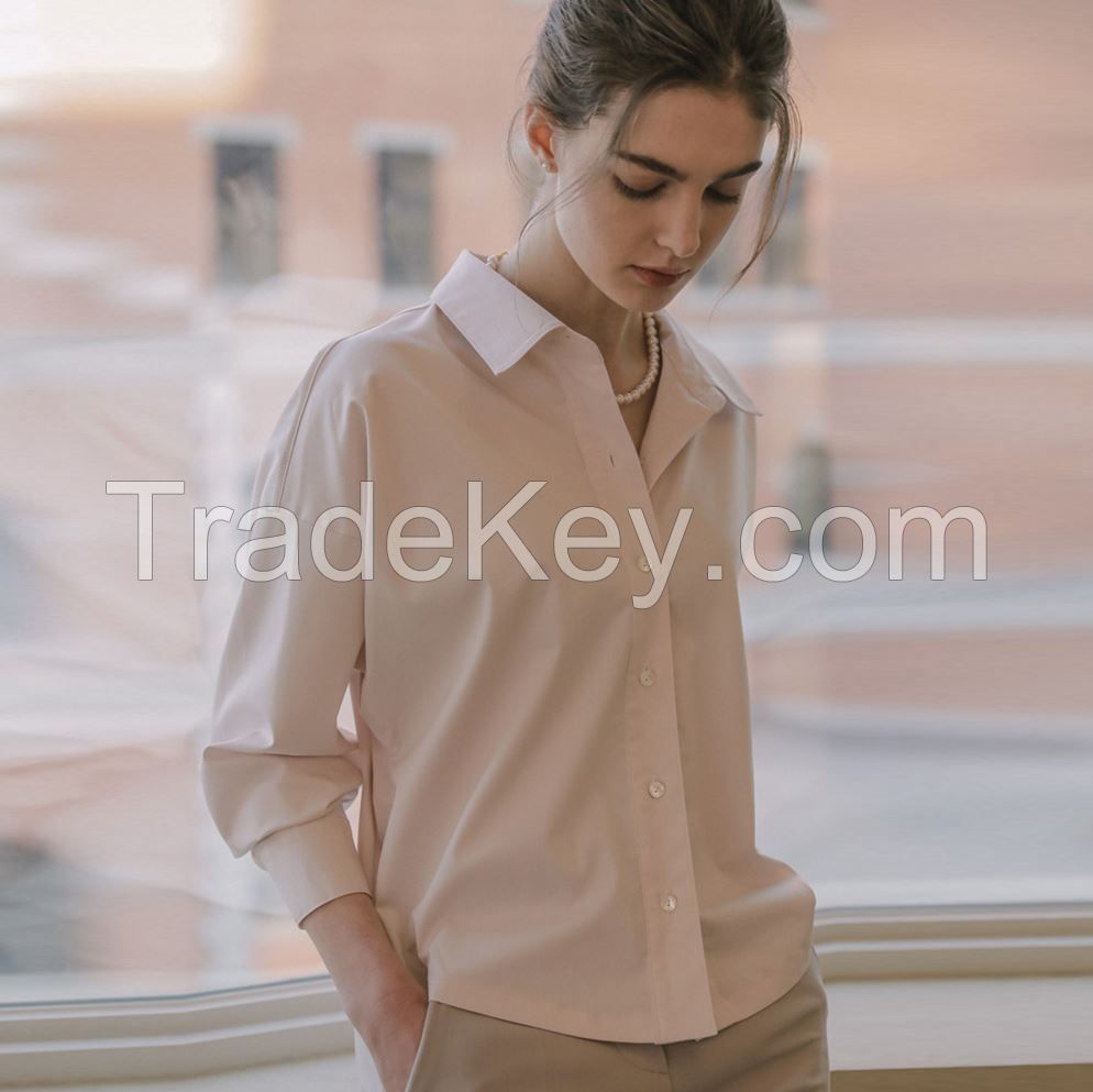 Single Standard Tuppe Shirt - Pink Ivory