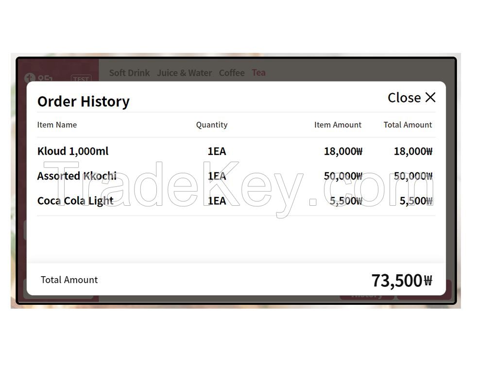 tablet order platform(S/W & H/W)