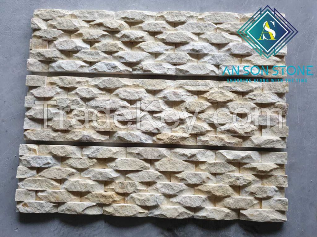 YELLOW WAVE WALL PANEL FOR WALL CLADDING