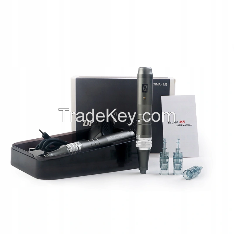 Professional dr.pen needle ultima m8 rechargeable derma pen microneedling dermapen with LED display