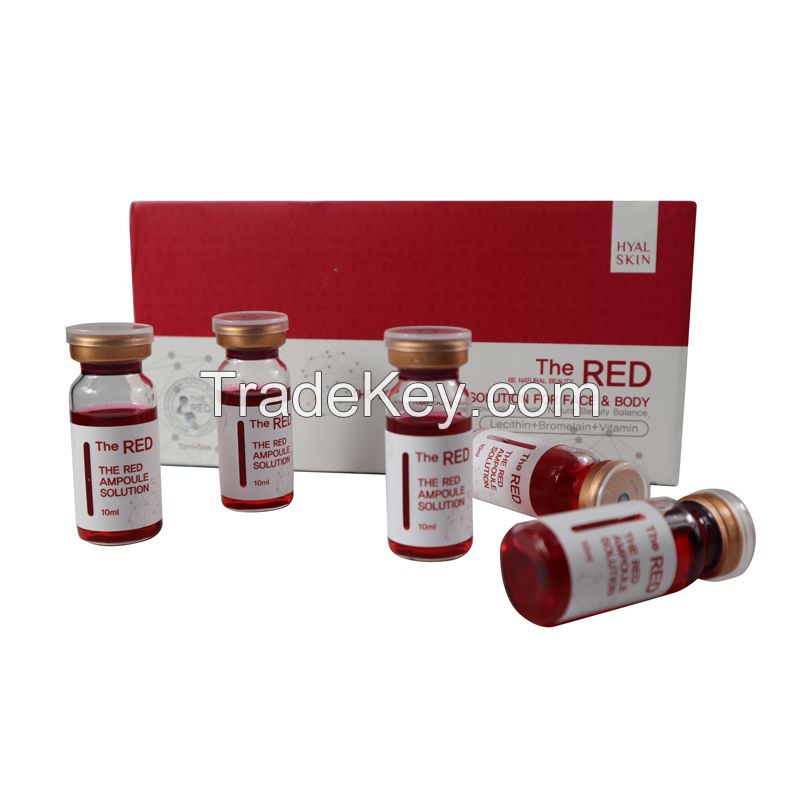  red ampoule solution lipolytic injection dissolve fat lipolysis ampoule
