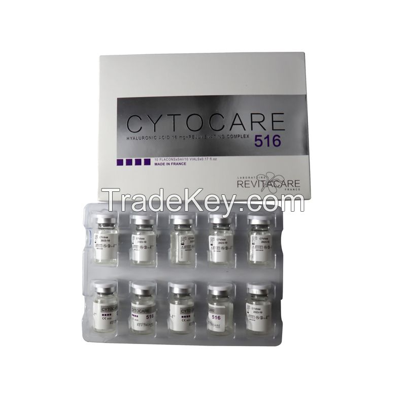 Korea Cytocare 614/516/532 Hyaluronic Acid (10 bottles X5ml) to Reduce Wrinkles and Fine Lines, Dermal Fillers, Anti-Aging, Firming and Lifting