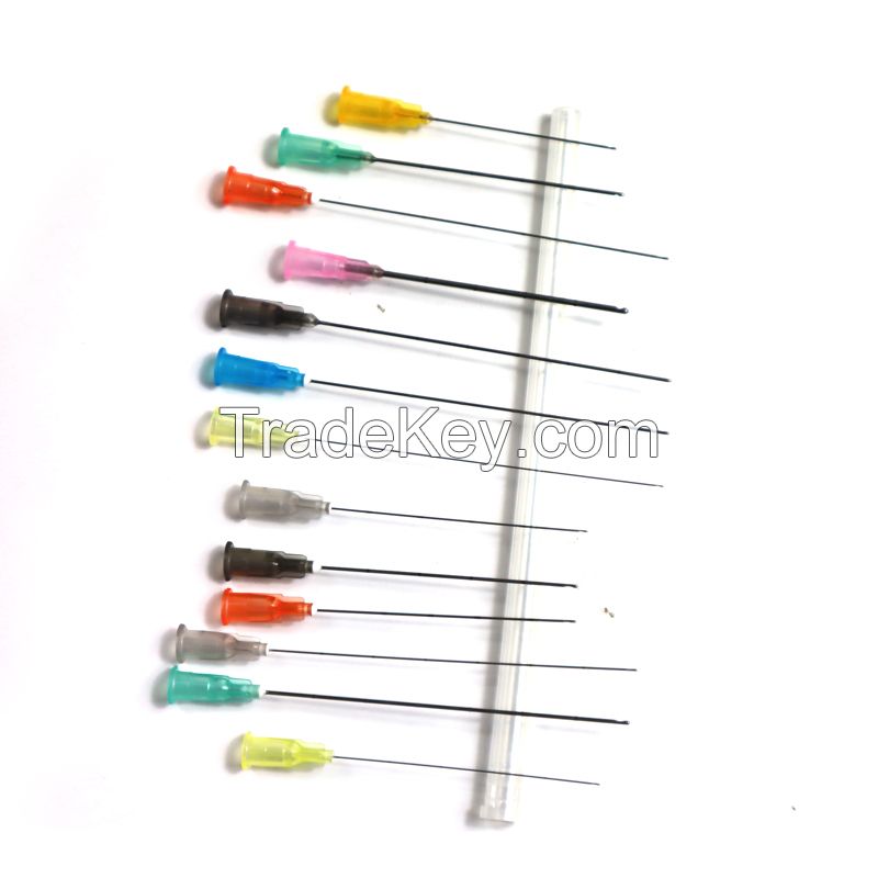 25g 38mm blunt micro cannula/blunt needle tips syringe needle cannula/	 blunt tip micro cannula for dermal filler
