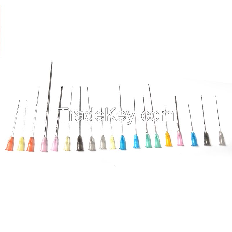25g 38mm blunt micro cannula/blunt needle tips syringe needle cannula/	 blunt tip micro cannula for dermal filler
