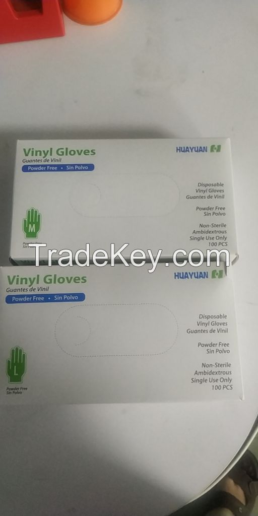 Disposable medical examination nitrile gloves, vinyl gloves, synthetic gloves