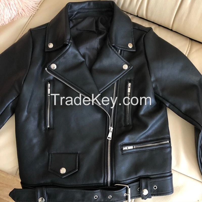 High Quality Customized Women Leather Jacket 