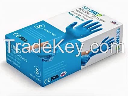 available stock of skymed Nitrile gloves powder free