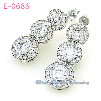 Silver Earrings (E0686)