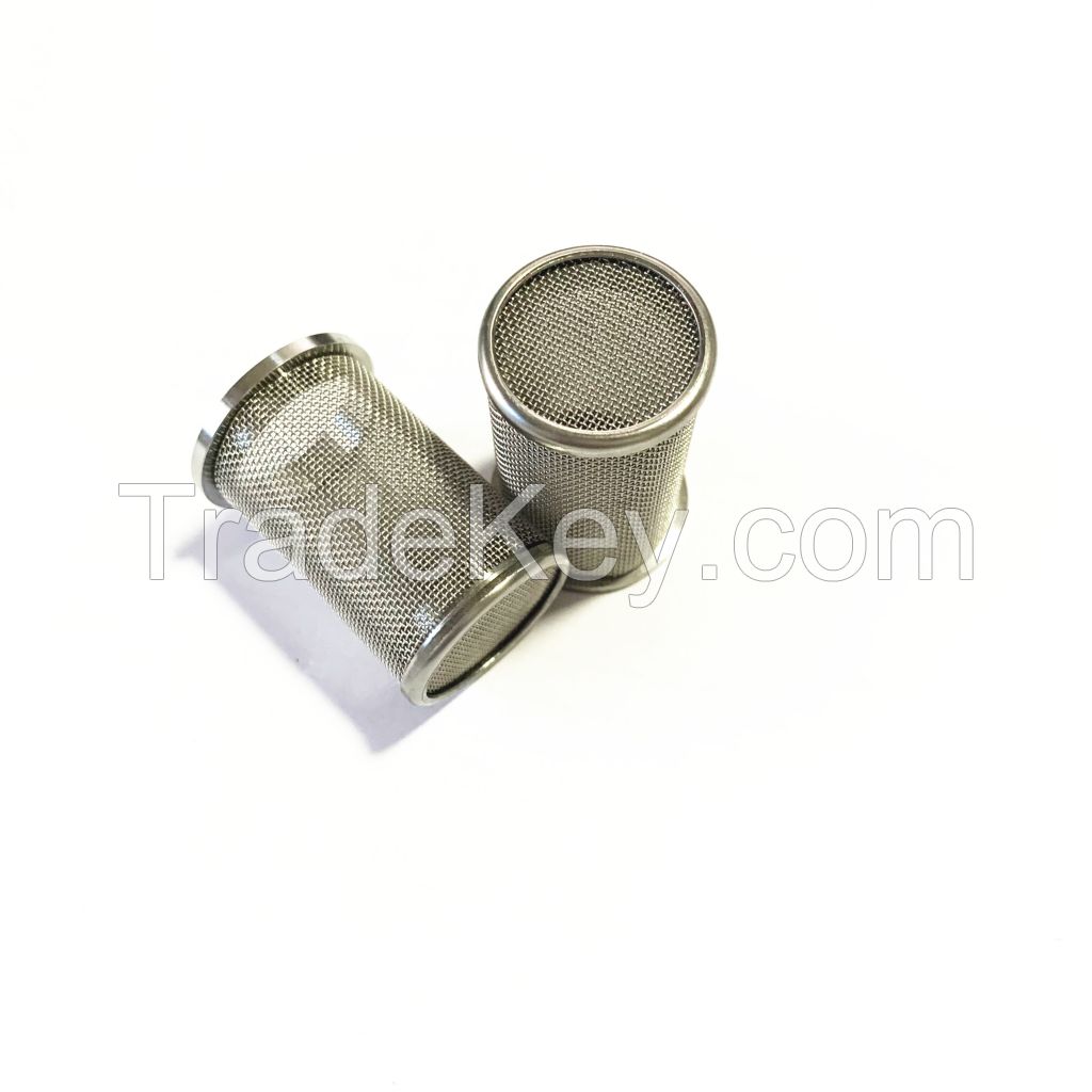 High Precision Stainless Steel Woven Mesh Screen Cylinder Filter Tube 