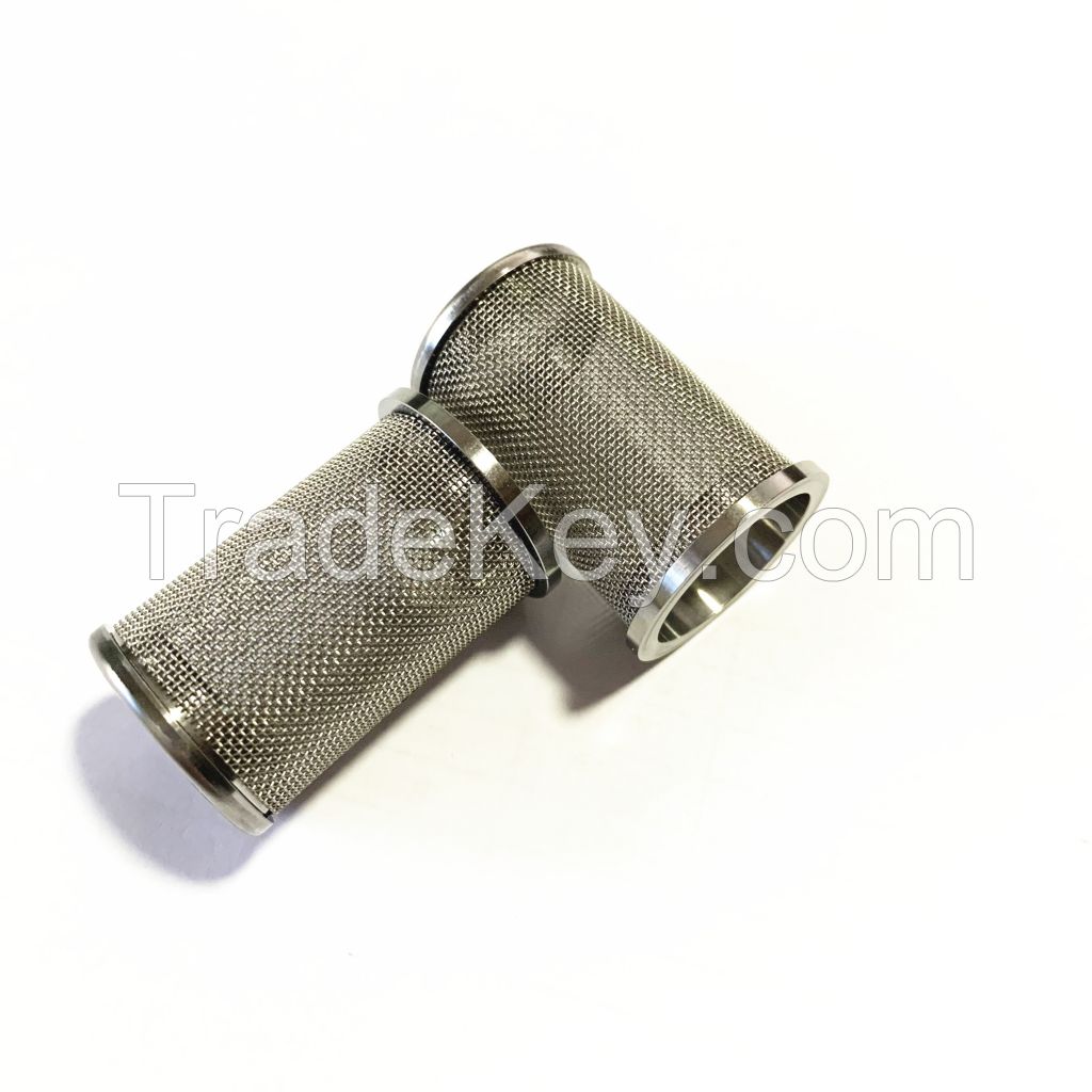 High Precision Stainless Steel Woven Mesh Screen Cylinder Filter Tube 