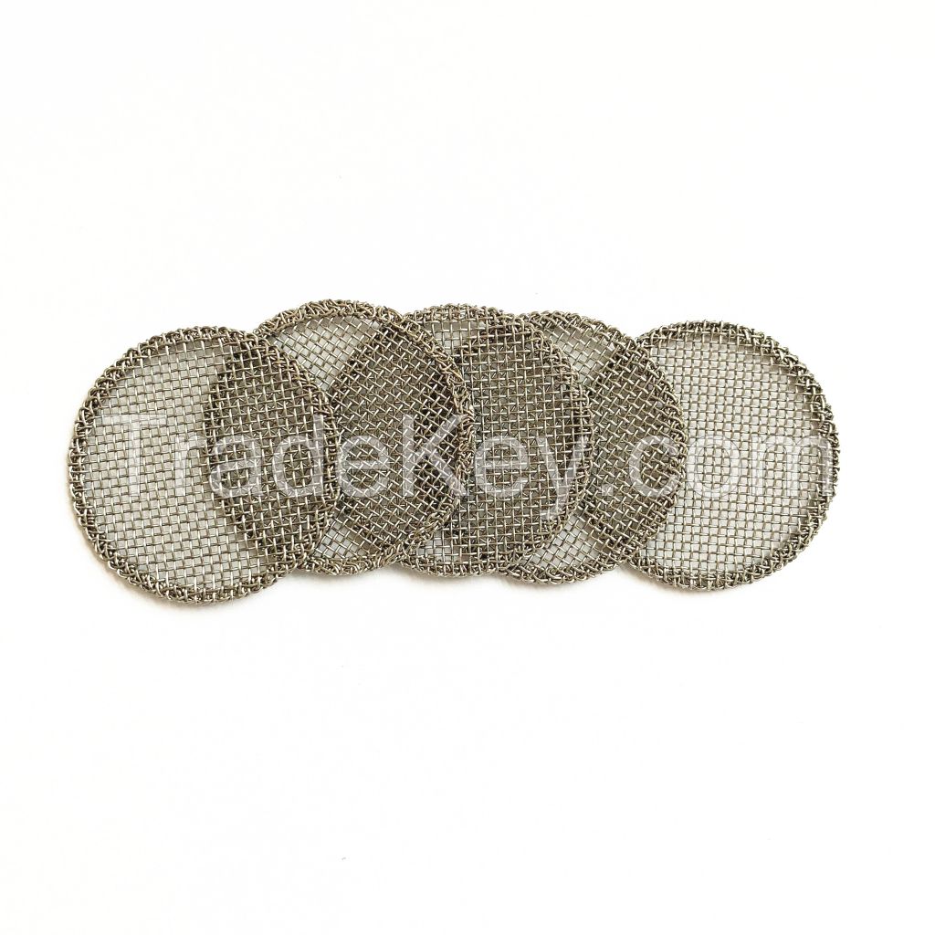 Customized Round Shape Stainless Steel Woven Wire Mesh Filter Disc