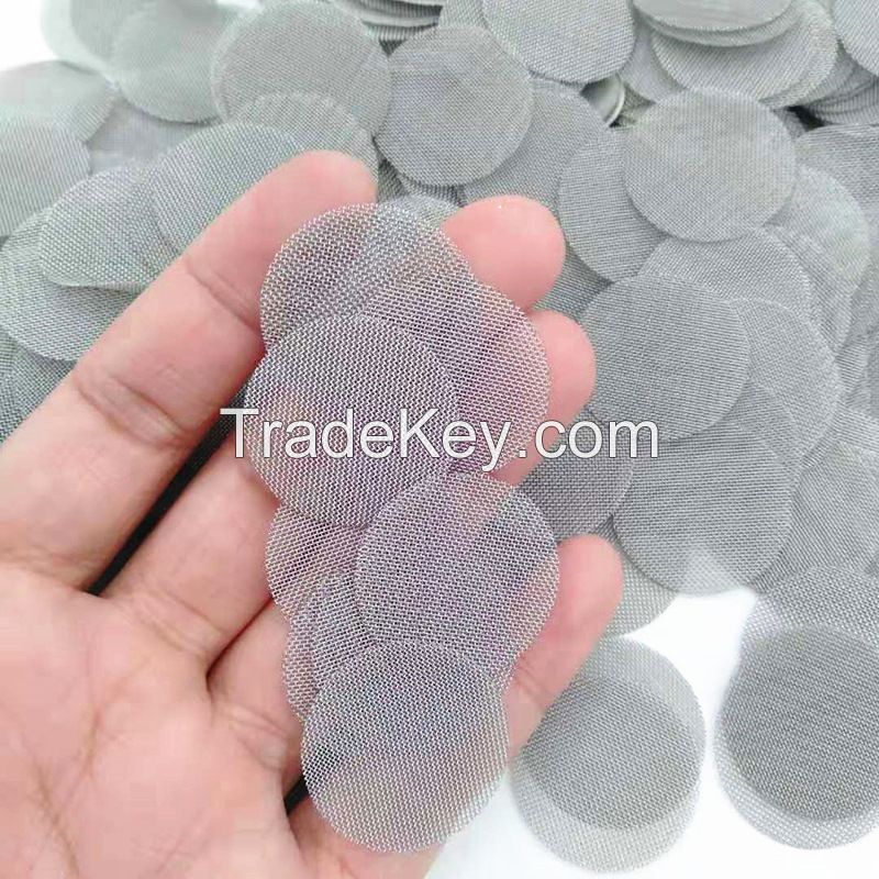 Round Shape Stainless Steel Woven Wire Mesh Filter Disc 