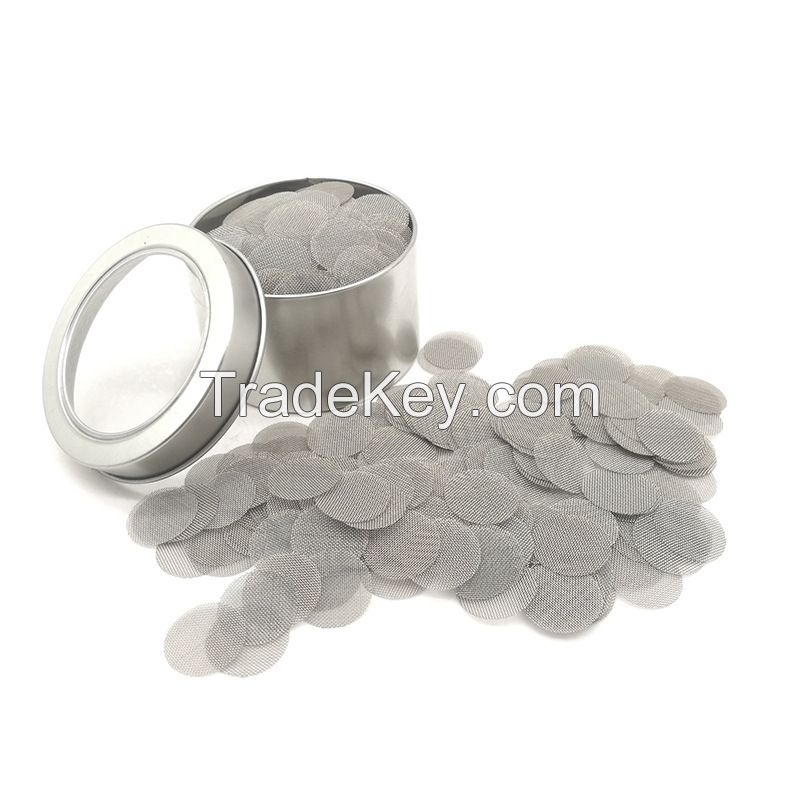 Round Shape Stainless Steel Woven Wire Mesh Filter Disc 