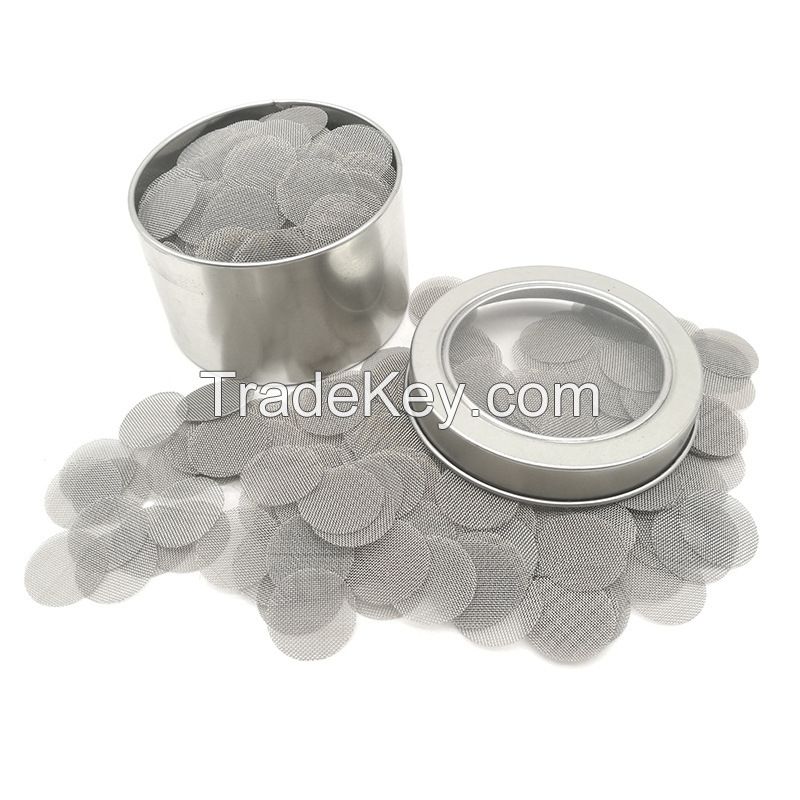 Round Shape Stainless Steel Woven Wire Mesh Filter Disc 