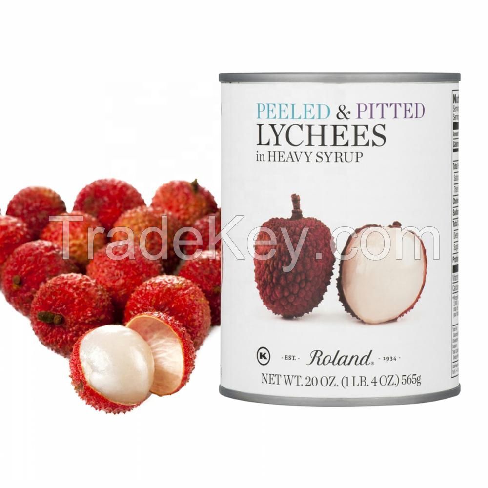 567g Canned Lychee Whole Canned Fruit Canned Litchi In Tinned Package