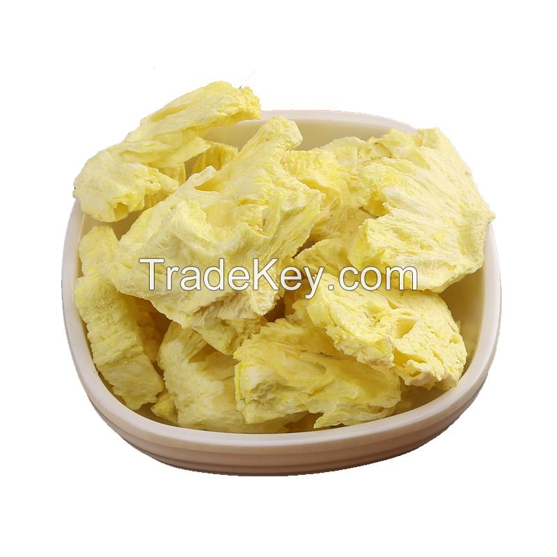 Bulk Packaging Pineapple Dried Fruits 70-90mm Ring Shape Sweet Taste