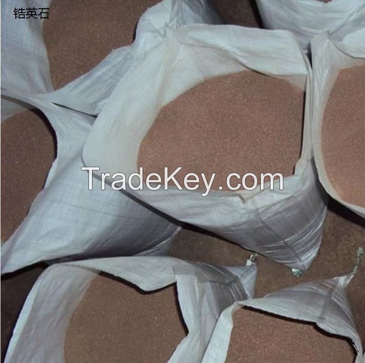 High Quality Zircon Sand 66% Pure ZrSiO4 Zircon Sand for Casting Ceramic Refractory Materials Price